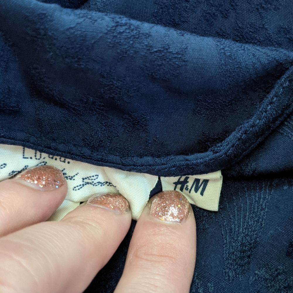 Navy H&M dress - Picture 3 of 10